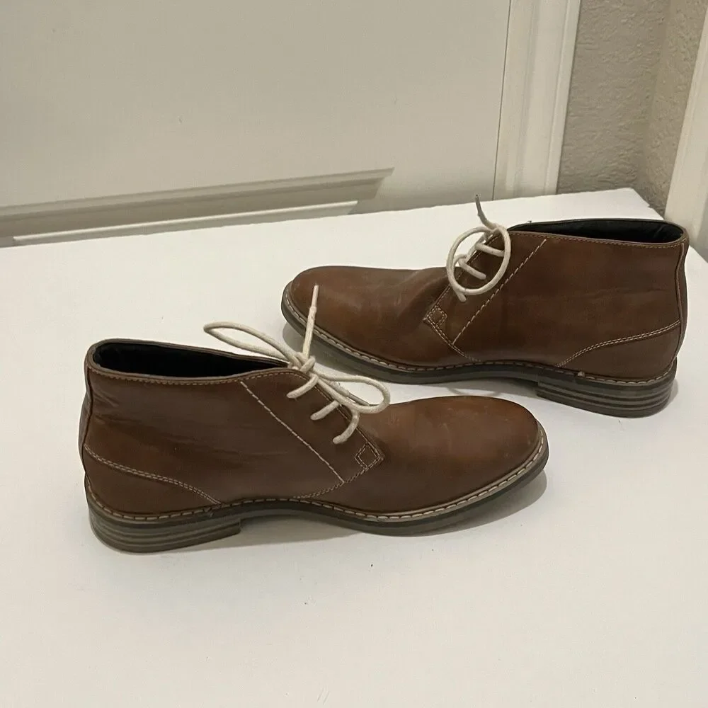 Arizona Jeans Co. Mens Az Dutton 625-7097 Brown Dress Shoes Lace Up Size 9.5M